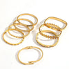 Women's Highend Geometric Colored Diamond Stainless Steel Electroplated Bracelet