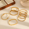 Women's Highend Geometric Colored Diamond Stainless Steel Electroplated Bracelet