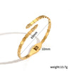 Women's Highend Geometric Colored Diamond Stainless Steel Electroplated Bracelet
