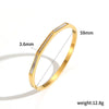 Women's Highend Geometric Colored Diamond Stainless Steel Electroplated Bracelet