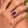 Women's Highend Geometric Copper Ring Inlaid With Zircon