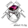 Women's Highend Geometric Copper Ring Inlaid With Zircon