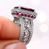 Women's Highend Geometric Copper Ring Inlaid With Zircon