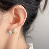 Women's Highend Geometric S925 Sterling Silver Electroplated Water Drop Earrings
