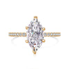 Women's Highend Geometric S925 Sterling Silver Ring With 8A Zircon Inlaid And Electroplated Design