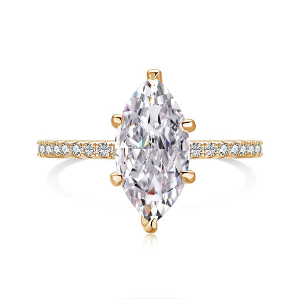 Women's Highend Geometric S925 Sterling Silver Ring With 8A Zircon Inlaid And Electroplated Design