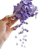 Women's Highend Handmade Fabric Orchid Tassel Side Hairpin Headwear