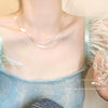 Women's Highend Light Luxury Metal Snake Bone Clavicle Necklace With Geometric Style And Electroplating