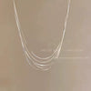 Women's Highend Light Luxury Metal Snake Bone Clavicle Necklace With Geometric Style And Electroplating