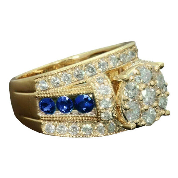 Women's Highend Luxury Geometric Copper Ring With Zirconia Design Fashion Dress Matching Jewelry