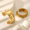 Women's Highend Sense Stainless Steel Light Luxury Bracelet Hand Ring With Vacuum Real Gold Electroplating In Pvd Furnace