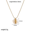 Women's Highend Stainless Steel And Titanium Steel Necklace With Geometric And Animal Style Starfish Pendant And Snake Bone Chain Electroplated