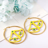 Women's Highend Stainless Steel Christmas Stocking And Tree Earrings With Electroplated Geometric Festive Design Wholesale
