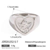 Women's Highend Stainless Steel Geometric Animal Style Electroplating Oildropping Zircon Ring