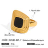 Women's Highend Stainless Steel Geometric Animal Style Electroplating Oildropping Zircon Ring