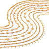 Women's Highend Stainless Steel Handmade Necklace With Geometric Pattern Goldplated Pvd Vacuum Plated Chain