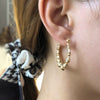 Women's Hip Hop Punk Geometric Bamboo Earrings Exaggerated Iron Electroplated Ear Stud Style Fashion Jewelry