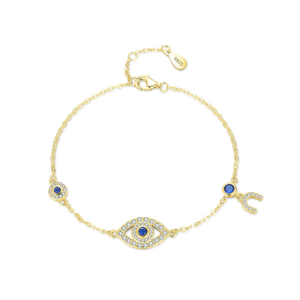 Women's Hip Hop Style S925 Sterling Silver U Shape Bracelet With Diamond Treatment