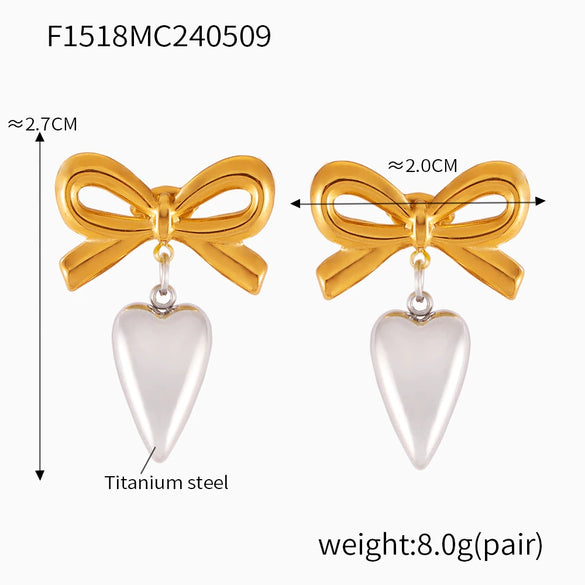 Women's Hip Hop Trendy Titanium Steel 18K Gold Plated Geometric Devil's Eye Tassel Earrings With Electroplating