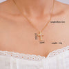 Women's Hiphop Light Luxury Style Copper Inlaid Zircon Heart Shape Pendant O Word Chain Electroplated Clavicle Necklace
