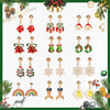 Women's Holiday Cartoon Earrings With Christmas Tree Snowflake Pumpkin And Rainbow Motifs Electroplated Zinc Alloy Celebration Jewelry