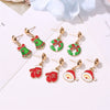 Women's Holiday Cartoon Earrings With Christmas Tree Snowflake Pumpkin And Rainbow Motifs Electroplated Zinc Alloy Celebration Jewelry