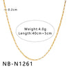 Women's Hollow Ball Chain Multilayer Summer Clavicle Chain Stainless Steel Necklace With Leaf Rhombus Star Geometric Pattern Furnace Vacuum Plating 18K