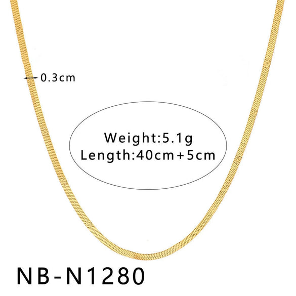 Women's Hollow Ball Chain Multilayer Summer Clavicle Chain Stainless Steel Necklace With Leaf Rhombus Star Geometric Pattern Furnace Vacuum Plating 18K