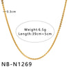 Women's Hollow Ball Chain Multilayer Summer Clavicle Chain Stainless Steel Necklace With Leaf Rhombus Star Geometric Pattern Furnace Vacuum Plating 18K
