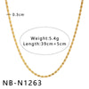 Women's Hollow Ball Chain Multilayer Summer Clavicle Chain Stainless Steel Necklace With Leaf Rhombus Star Geometric Pattern Furnace Vacuum Plating 18K