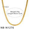 Women's Hollow Ball Chain Multilayer Summer Clavicle Chain Stainless Steel Necklace With Leaf Rhombus Star Geometric Pattern Furnace Vacuum Plating 18K
