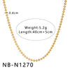 Women's Hollow Ball Chain Multilayer Summer Clavicle Chain Stainless Steel Necklace With Leaf Rhombus Star Geometric Pattern Furnace Vacuum Plating 18K