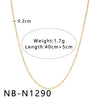 Women's Hollow Ball Chain Multilayer Summer Clavicle Chain Stainless Steel Necklace With Leaf Rhombus Star Geometric Pattern Furnace Vacuum Plating 18K