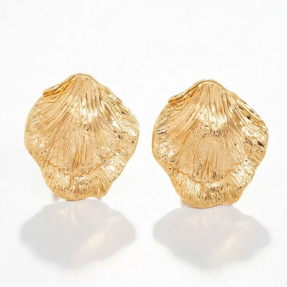 Women's Hollow Ginkgo Leaf Earrings With Electroplated Zinc Alloy Design And Steel Ear Needles Highend Botanical Jewelry