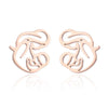 Women's Hollow Out Mother And Children Cartoon Stud Earrings Stainless Steel Electroplated Jewelry Mother's Day Gift Wholesale