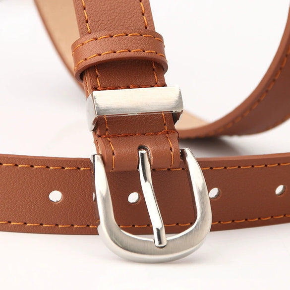 Women's Imitation Leather Allmatch Decorative Belt For Girls And Students