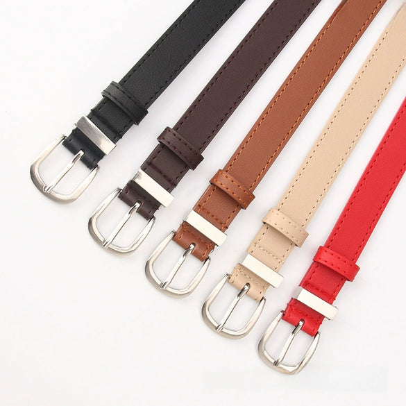 Women's Imitation Leather Allmatch Decorative Belt For Girls And Students