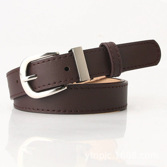 Women's Imitation Leather Allmatch Decorative Belt For Girls And Students