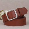 Women’s Imitation Leather Belt With Alloy Pin Buckle Simple Versatile Fashion Decorative Waist Belt For Pants