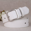 Women’s Imitation Leather Belt With Alloy Pin Buckle Simple Versatile Fashion Decorative Waist Belt For Pants
