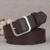 Women’s Imitation Leather Belt With Alloy Pin Buckle Simple Versatile Fashion Decorative Waist Belt For Pants