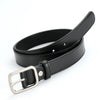 Women's Imitation Leather Pin Buckle Belt With Screw Logo Design And 14 Holes Simple All Match Fashion Belt For Jeans