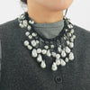 Women's Imitation Pearl Geometric Multilayer Handmade Necklace Choker Clavicle Chain