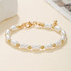 Women's Imitation Pearl Handmade Star Shaped Bracelet Little Fragrance Style Versatile Daily Simple Adjustable