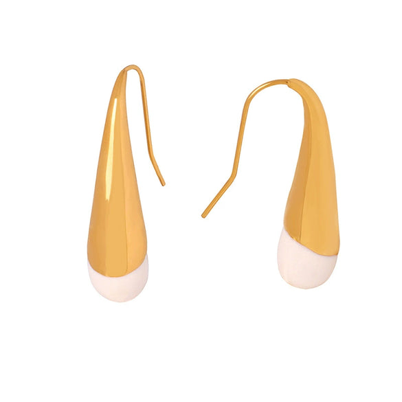 Women's Ins Cold Style Geometric 316L Stainless Steel Goldplated Earrings
