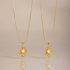 Women's Irregular Flower Geometric Necklace With Resin Inlay And Electroplated Stainless Steel Pendant
