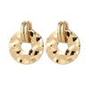 Women's Irregular Geometric Earrings With Electroplated Finish And Silver Earring Posts Fashion Statement Jewelry Wholesale
