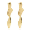 Women's Irregular Geometric Pendant Earrings In Electroplated Iron With Retro Metal Splicing And Exaggerated Street Style