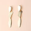 Women's Irregular Geometric Pendant Earrings In Electroplated Iron With Retro Metal Splicing And Exaggerated Street Style