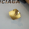 Women's Irregular Geometric Titanium Steel Electroplated Ring